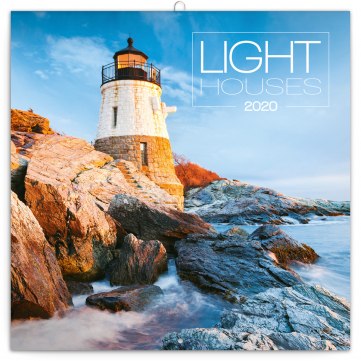 Grid calendar Lighthouses 2020, 30 × 30 cm