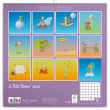 Poznámkový kalendář Malý princ 2024, 30 × 30 cm