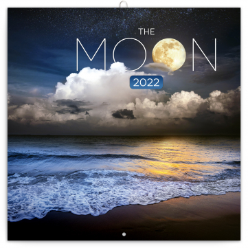 Poznámkový kalendář Měsíc 2022, 30 × 30 cm