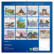 Poznámkový kalendář Paříž 2022, 30 × 30 cm