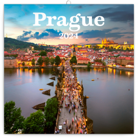 Grid calendar Prague 2024, 30 × 30 cm