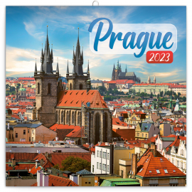 Grid calendar Prague in Summer 2023, 30 × 30 cm