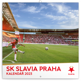 Poznámkový kalendář SK Slavia Praha 2023, 30 × 30 cm