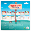 Poznámkový kalendář Teribear 2019, 30 x 30 cm