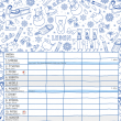 Rodinný plánovací kalendář Teribear 2020, 30 × 30 cm