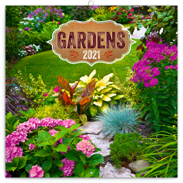 Grid calendar Gardens 2021, 30 × 30 cm