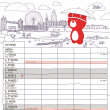 Rodinný plánovací kalendář TERIBEAR 2023, 30 × 30 cm