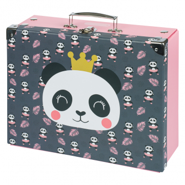 Foldable school supply box Panda