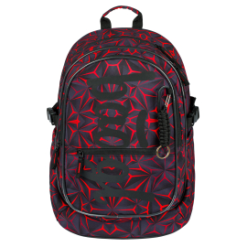 School backpack Core Red Polygon