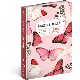 School Diary Butterflies (September 2023 – December 2024), 9.8 × 14.5 cm