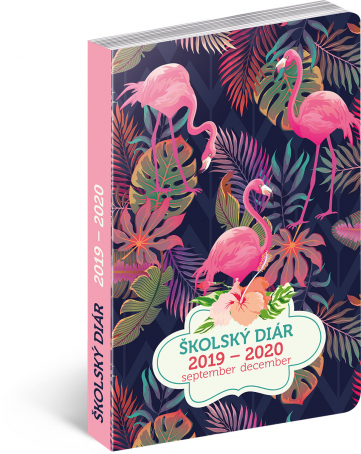 School diary Flamingos SK (September 2019 - December 2020), 9,8 × 14,5 cm