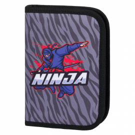 School pencil case classic double-flap Ninja