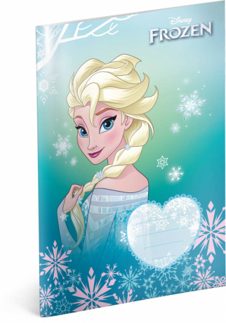 Školní sešit Frozen – Ledové království Elsa, A5, 40 listů, nelinkovaný