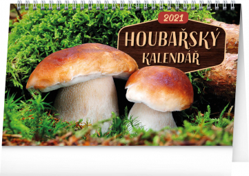 Stolní Houbařský kalendář 2021, 23,1 × 14,5 cm