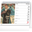 Stolní kalendář Alfons Mucha 2022, 16,5 × 13 cm