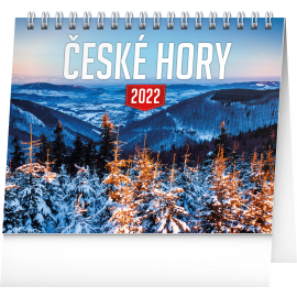 Stolní kalendář České hory 2022, 16,5 × 13 cm