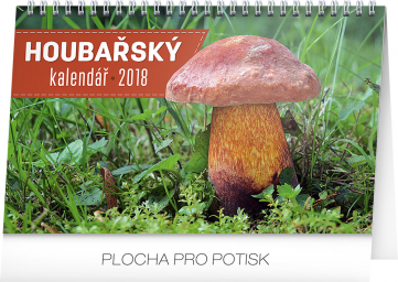 Stolní kalendář Houbařský kalendář 2018, 23,1 x 14,5 cm
