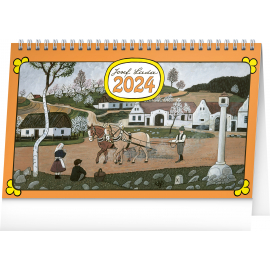 Stolní kalendář Josef Lada 2024, 23,1 × 14,5 cm
