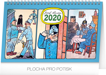 Stolní kalendář Josef Lada – Švejk 2020, 23,1 × 14,5 cm