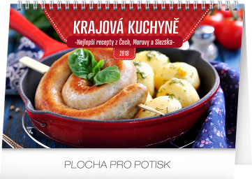 Stolní kalendář Krajová kuchyně 2018, 23,1 x 14,5 cm