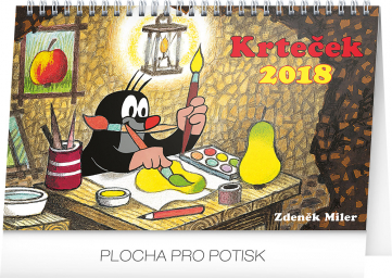 Stolní kalendář Krteček 2018, 23,1 x 14,5 cm