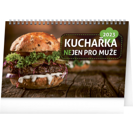 Stolní kalendář Kuchařka (ne)jen pro muže 2023, 23,1 × 14,5 cm