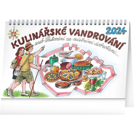 Culinary Wandering – Kamila Skopová 2024 Desk Calendar, 23.1 × 14.5 cm