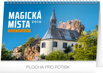 Desk calendar Magická místa České republiky 2018, 23,1 x 14,5 cm