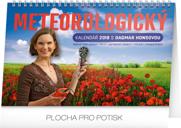 Stolní kalendář Meteorologický s Dagmar Honsovou 2018, 23,1 x 14,5 cm