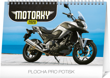 Stolní kalendář Motorky SK 2020, 23,1 × 14,5 cm