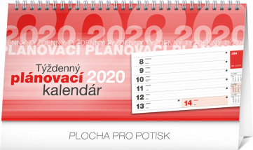 Stolní kalendář Plánovací riadkový SK 2020, 25 × 12,5 cm