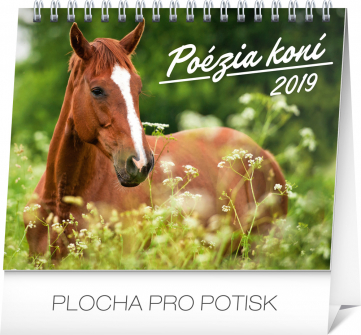Stolní kalendář Poézia koní SK 2019, 16,5 x 13 cm