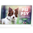 Stolní kalendář Psi – Psy CZ/SK 2022, 23,1 × 14,5 cm