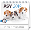 Stolní kalendář Psy – s menami psov SK 2019, 16,5 x 13 cm
