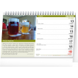 Stolní kalendář Putování za pivem 2022, 23,1 × 14,5 cm