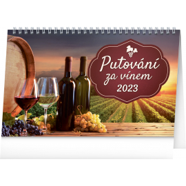 Desk calendar Wine Destinations 2023, 23,1 × 14,5 cm