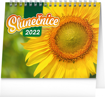 Stolní kalendář Slunečnice, s citáty 2022, 16,5 × 13 cm