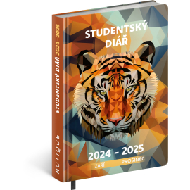Student diary Tiger (September 2024 – December 2025), 9,8 × 14,5 cm