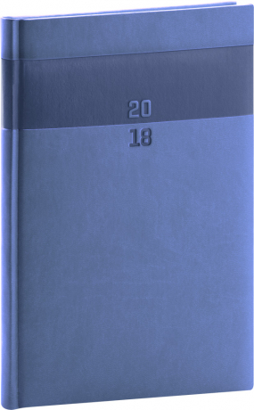 Weekly diary Aprint 2018, modrý, 15 x 21 cm, A5