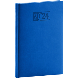 Weekly diary Aprint blue 2024, 15 × 21 cm
