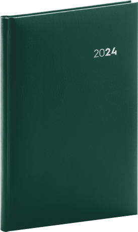 Balacron 2024 Weekly Diary, green, 15 x 21 cm