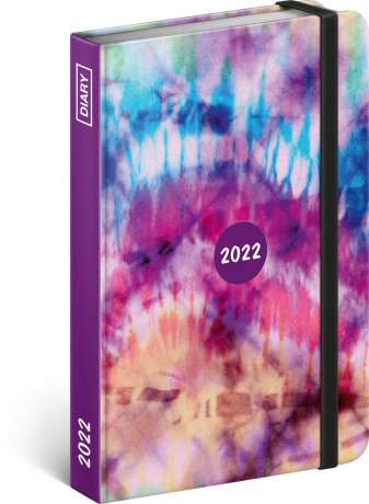 Weekly diary Tie–dye 2022, 11 × 16 cm