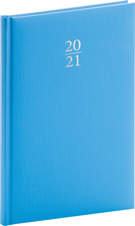 Weekly diary Capys light blue 2021, 15 × 21 cm