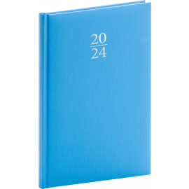 Týdenní diář Capys 2024, modrý, 15 × 21 cm