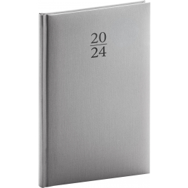 Weekly diary Capys silver 2024, 15 × 21 cm