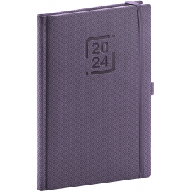 Weekly diary Catanella purple 2024, 15 × 21 cm