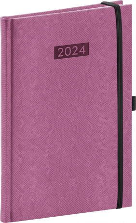 Diario 2024 Weekly Diary, pink, 15 x 21 cm