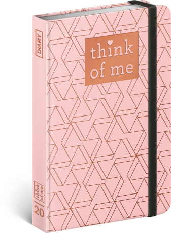 Týdenní diář Geometric – Think of me 2020, 11 × 16 cm