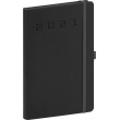 Weekly diary Nox black-black 2021, 15 × 21 cm