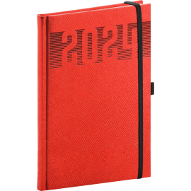 Silhouette 2024 Weekly Diary, red, 15 × 21 cm